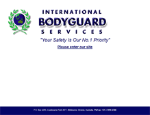 Tablet Screenshot of internationalbodyguardservices.com.au